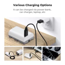 K&F Concept LP-E6NH akkumulátor, 2db, 2250mAh, USB-C csatlakozóval (KF-28-0033S1)