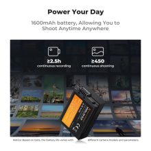 K&F Concept hordozható dupla USB-C akkumulátor MH-32 töltő + 2db EN-EL25 akkumulátor 1600mAh (KF-28-0031)