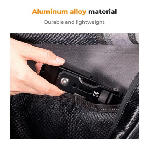 K&F Concept MS18 fém telefon tartó adapter, elforgatható, dönthető, 2 vakupapucs adapterrel (KF-31-094)