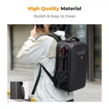 K&F Concept hardshell professzionális kamera hátizsák, 22L, 15.6 laptop zseb, fekete (KF-13-134)