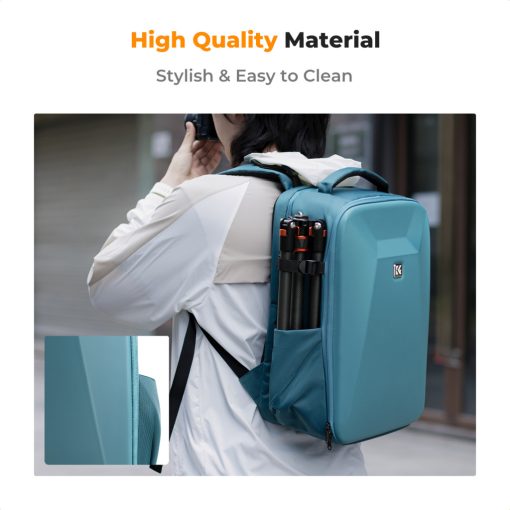 K&F Concept hardshell professzionális kamera hátizsák, 22L, 15.6 laptop zseb, kék (KF-13-134V2)