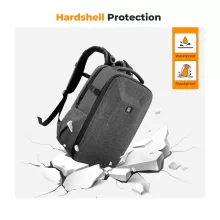 K&F Concept hardshell professzionális kamera hátizsák, 22L, 15.6 laptop zseb, szürke (KF-13-134V4)