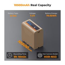 K&F Concept NP-F970 akkumulátor 10500mAh, USB-C csatlakozóval (KF-28-0036)