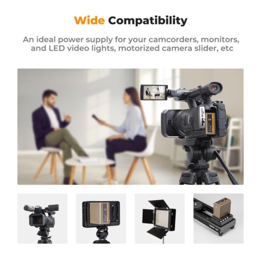 K&F Concept NP-F970 akkumulátor 10500mAh, USB-C csatlakozóval (KF-28-0036)