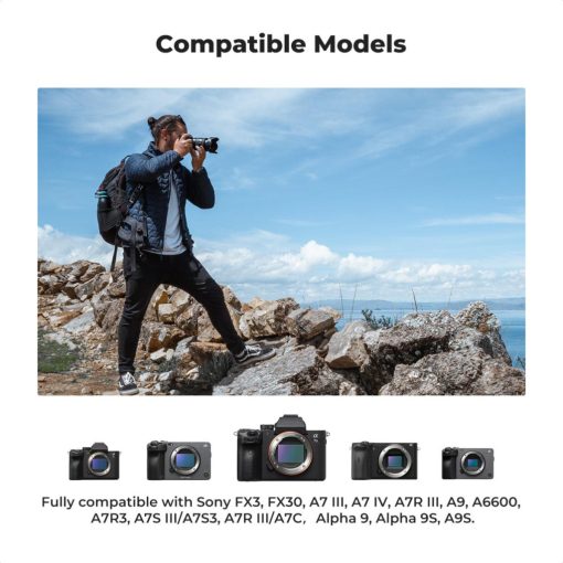 K&F Concept hordozható tripla USB-C akkumulátor BC-QZ1 töltő, LCD + 3db FZ100 akkumulátor 2280mAh (KF-28-0038)