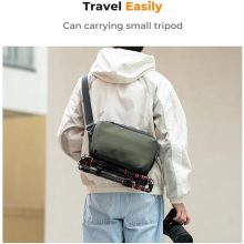 K&F Concept Alpha Sling 10L, fotós oldaltáska, fekete, sötétzöld (KF-13-157V3)