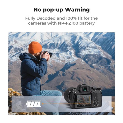 K&F Concept NP-FZ100 akkumulátor, 2db, 2600mAh, USB-C csatlakozóval (KF-28-0034S1)