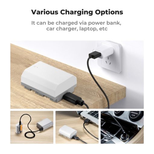 K&F Concept NP-FZ100 akkumulátor, 2db, 2600mAh, USB-C csatlakozóval (KF-28-0034S1)