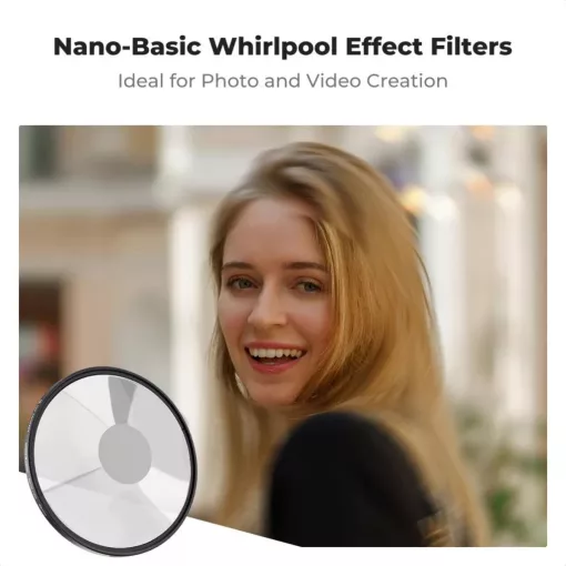 K&F Concept Nano-B Series Halo Swirl, spirál hatás effekt szűrő, 82mm (KF-01-2714)