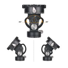 K&F Concept VH-60L dupla panoráma állvány fej, 10kg teherbírás, arca swiss, vízszintjelző (KF-31-103)