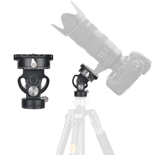 K&F Concept VH-60L dupla panoráma állvány fej, 10kg teherbírás, arca swiss, vízszintjelző (KF-31-103)