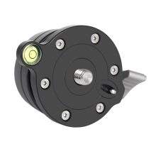 K&F Concept LB-60 panoráma állvány fej, 10kg teherbírás, 3/8"-os csatlakozás, vízszintjelző (KF-31-102)