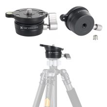 K&F Concept LB-60 panoráma állvány fej, 10kg teherbírás, 3/8"-os csatlakozás, vízszintjelző (KF-31-102)