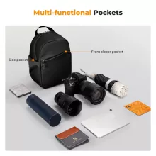K&F Concept U08 egyvállas mini fotós hátizsák, 5L, fekete (KF-13-171)