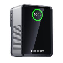 K&F Concept V-Mount Mini Pro akkumulátor, 99Wh, 14.8V, 6700mAH, 100W töltés, BP, D-TAP, TFT kijelző KF28-0024V1