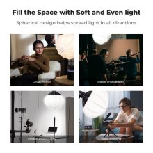 K&F Concept 65cm-es nyitható gömb softbox, lantern, Bowens csatlakozás, hordtáskával (KF-18-0009)