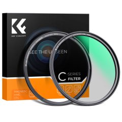   K&F Concept C Series CPL mágneses cirkuláris polár szűrő, mágneses adapterrel, 72 mm (KF-01-2665)