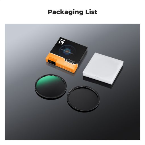 K&F Concept C Series CPL mágneses cirkuláris polár szűrő, mágneses adapterrel, 82 mm (KF-01-2667)