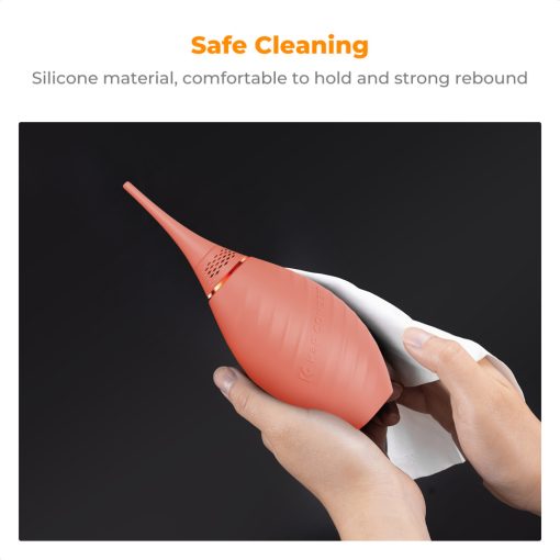 K&F Concept porfújó pumpa, rövid és hosszú fúvókával, rózsaszín (KF-08-047)