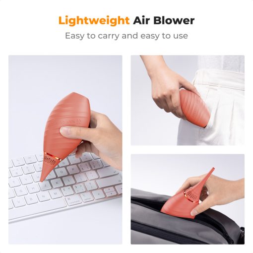 K&F Concept porfújó pumpa, rövid és hosszú fúvókával, rózsaszín (KF-08-047)