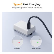 K&F Concept EN-EL25 akkumulátor 1250mAh, USB-C csatlakozóval (KF-28-0040)