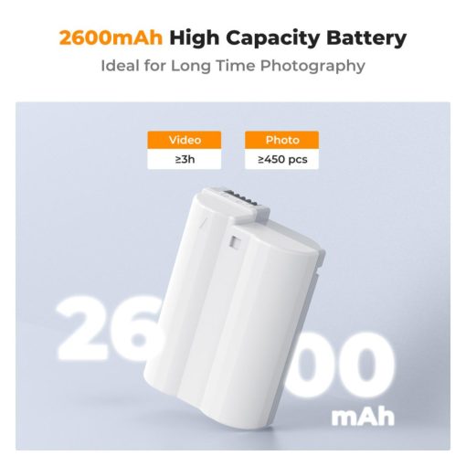 K&F Concept EN-EL15C akkumulátor 2600mAh, USB-C csatlakozóval (KF-28-0041)