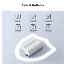 K&F Concept EN-EL15C akkumulátor 2600mAh, USB-C csatlakozóval (KF-28-0041)
