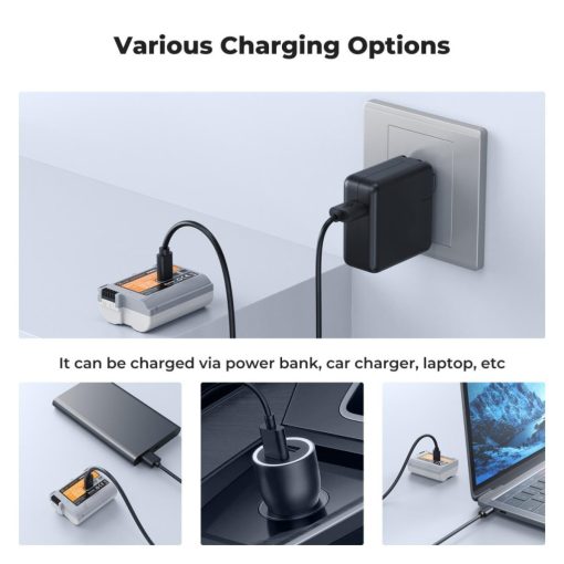 K&F Concept EN-EL15C akkumulátor 2600mAh, USB-C csatlakozóval (KF-28-0041)