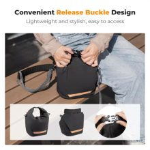 K&F Concept Urban Wander 11, 5L, fotós oldaltáska, fekete (KF-13-168V2)