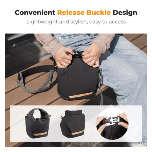 K&F Concept Urban Wander 11, 5L, fotós oldaltáska, fekete (KF-13-168V2)