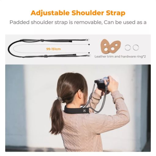 K&F Concept Urban Wander 11, 5L, fotós oldaltáska, fekete (KF-13-168V2)