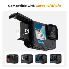 K&F Concept hordozható tripla USB-C akkumulátor töltő +3db GoPro Hero 12/11/10/9 akkumulátor 1730mAh (KF-28-0032V1)