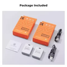 K&F Concept NP-W126 akkumulátor 1050mAh, USB-C csatlakozóval, 2db (KF-28-0048S1)