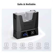 K&F Concept hordozható moduláris dupla töltő, 2db LP-E6NH akkumulátorhoz (KF-28-0057)