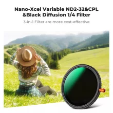 K&F Concept NANO-X, CPL+VARIO ND2-32+Black Mist 1/4 szűrő, w/o black cross, HD, vízlep, karcálló, 72 (KF-01-2926V2)