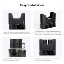 K&F Concept hordozható moduláris dupla töltő, 2db NP-FZ100 akkumulátorhoz (KF-28-0058)