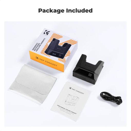 K&F Concept hordozható moduláris dupla töltő, 2db NP-FZ100 akkumulátorhoz (KF-28-0058)