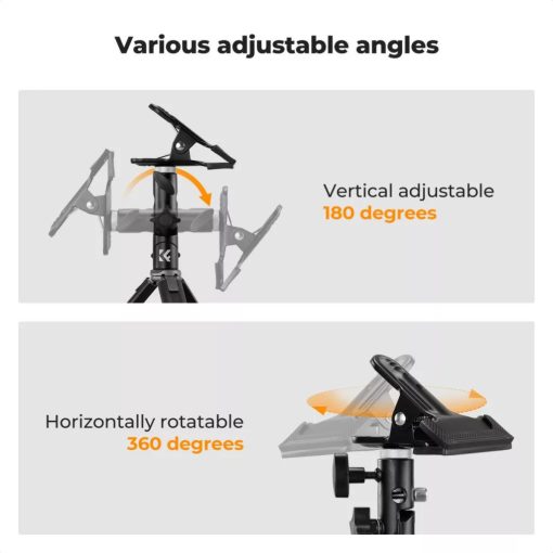 K&F Concept állványra, spigotra rögzíthető csipesz (KF-18-0014)