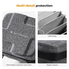 K&F Concept szűrőtartó kemény tok, 10db szűrő számára, max 82mm (KF-13-185)