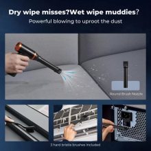 K&F Concept 19in1 beépített akkumulátoros porfújó, porszívó, 300000RPM (KF-08-061V1)