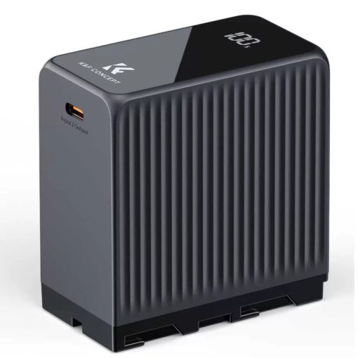 K&F Concep NP-F970 akkumulátor 10500mAh, dupla USB-C I/O, USB-A, érintőkijelző, PD45W, USB (KF-28-0073)