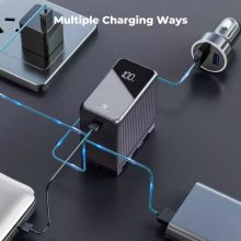 K&F Concep NP-F970 akkumulátor 10500mAh, dupla USB-C I/O, USB-A, érintőkijelző, PD45W, USB (KF-28-0073)