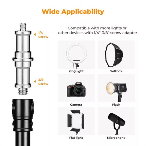 K&F Concept falra szerelehtő lámpaállvány, boom kar, 130cm (KF-34-048)