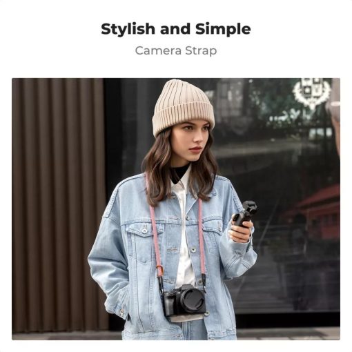 K&F Concept Urban Wander nyakpánt, 1cm x 100cm, kötél-szerű, rózsaszín (KF-13-196V8)