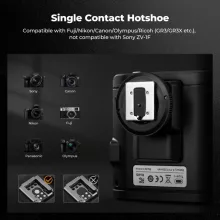 K&F Concept M01 mini vaku, GN12, 5600K, 2000mAh, középpontos érintkezővel (KF-22-016)