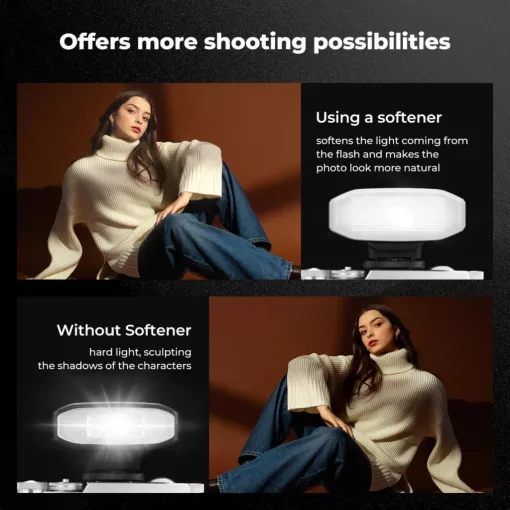 K&F Concept M01 mini vaku, GN12, 5600K, 2000mAh, középpontos érintkezővel (KF-22-016)