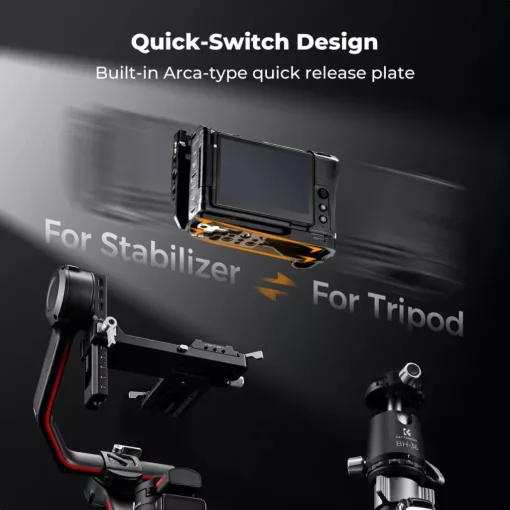 K&F Concept kamera keret, cage, Nikon ZR kompatibilis, ARRI, vakupapucs (KF-31-247)