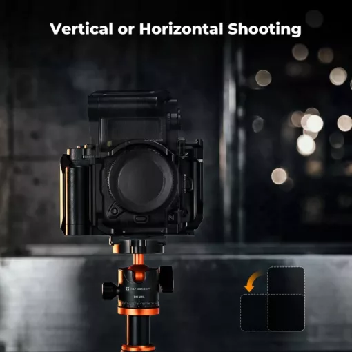 K&F Concept kamera keret, cage, Nikon ZR kompatibilis, ARRI, vakupapucs (KF-31-247)