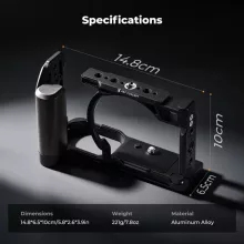 K&F Concept kamera keret, cage, Nikon ZR kompatibilis, ARRI, vakupapucs (KF-31-247)