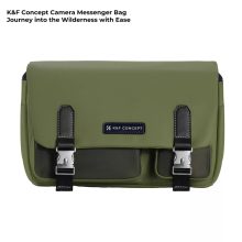 K&F Concept Sling Bag 10L Urban Wander 11, Green, bőrhatású felület, zöld (KF-13-142V3)
